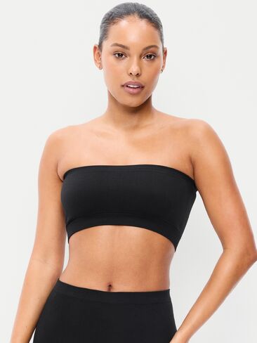 Old Navy Bandeau مضلع طويل بدون خياطة - بلاك جاك in Kuwait