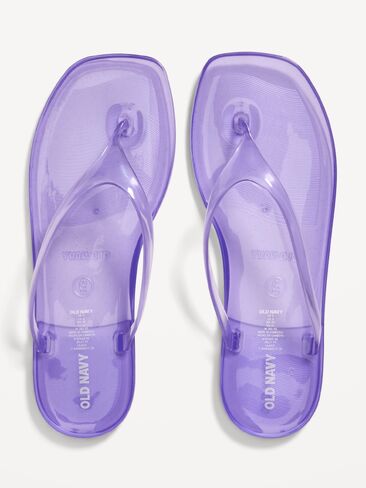 Old Navy Flip-Flop Jelly Sandals for Women - Lilac Purple in Saudi Arabia