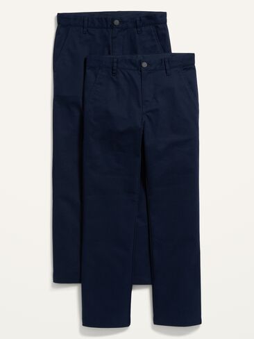 Old Navy Uniform Straight Leg Pants for Boys 2-Pack - In the Navy in Saudi Arabia