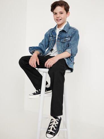Old Navy Uniform Straight Leg Pants for Boys - BlackJack in Saudi Arabia