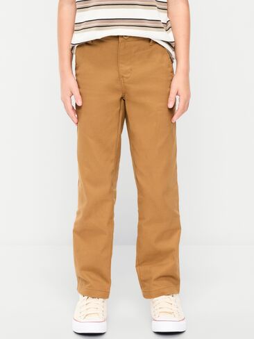 Old Navy Uniform Straight Leg Pants for Boys - Bandolier Brown in Saudi Arabia