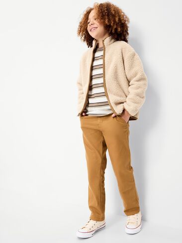Old Navy Uniform Straight Leg Pants for Boys - Bandolier Brown in Saudi Arabia