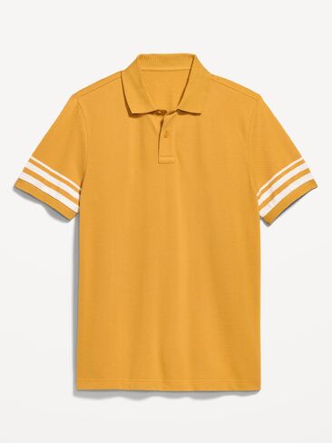 Old Navy Classic Fit Pique Polo - Sunflower Gold in Kuwait