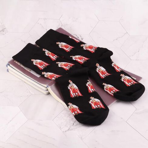 BWWKTOP King George Socks Musical Fans Gift K ing George Theater Merch in Saudi Arabia