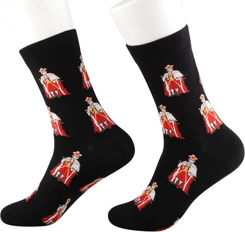 BWWKTOP King George Socks Musical Fans Gift K ing George Theater Merch in Saudi Arabia