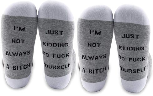 MBMSO I'm Not Always a Bitch Just Kidding Go Fuck Yourself Best Friends Socks in Saudi Arabia