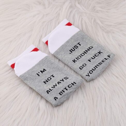 MBMSO I'm Not Always a Bitch Just Kidding Go Fuck Yourself Best Friends Socks in Saudi Arabia