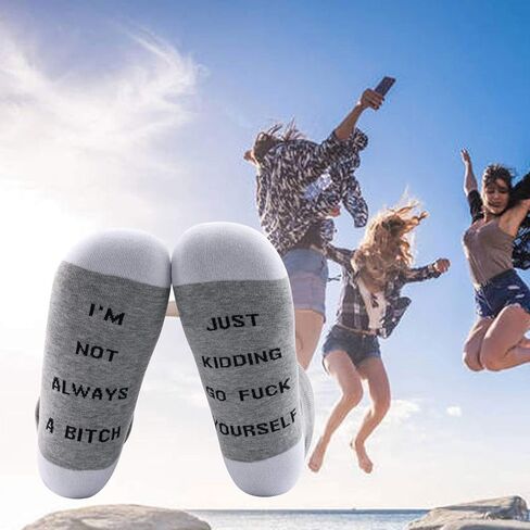MBMSO I'm Not Always a Bitch Just Kidding Go Fuck Yourself Best Friends Socks in Saudi Arabia