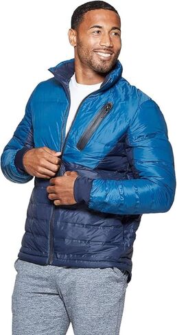 Champion C9 Men's Lightweight Puffer Jacket - (Jetson Blue/Navy, XLarge) in Saudi Arabia