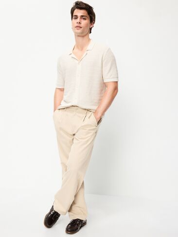 Old Navy Short-Sleeve Sweater Shirt - ON White Heather in Saudi Arabia
