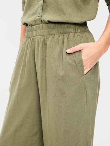 Old Navy High-Waisted Linen-Blend Wide-Leg Pants - Kombu in Saudi Arabia