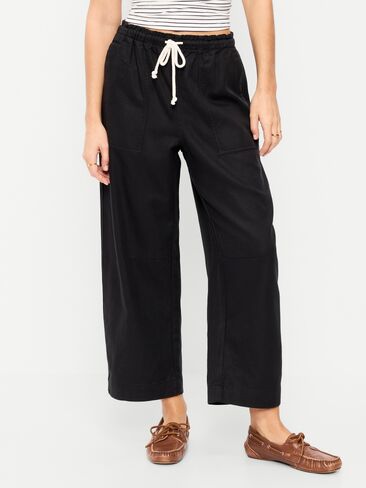 بنطال للكاحل بخصر عالٍ من Old Navy - بلاك جاك in Saudi Arabia