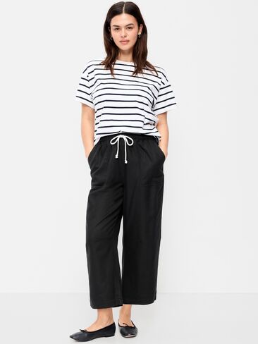 بنطال للكاحل بخصر عالٍ من Old Navy - بلاك جاك in Saudi Arabia