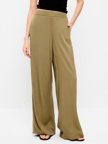 Old Navy High-Waisted Playa Wide-Leg Pants - Kombu in Saudi Arabia