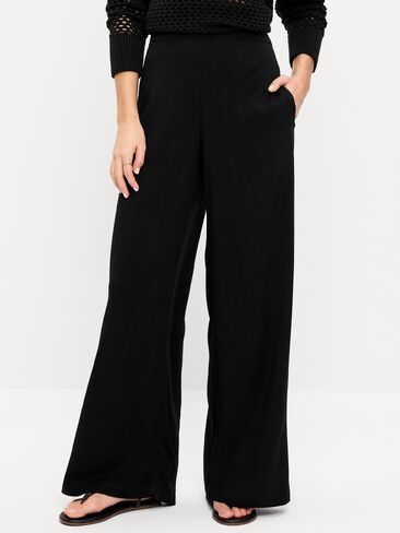 Old Navy High-Waisted Playa Wide-Leg Pants - Black Jack in Saudi Arabia