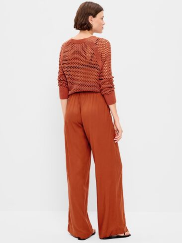 Old Navy High-Waisted Playa Wide-Leg Pants - Russet Moon in Saudi Arabia