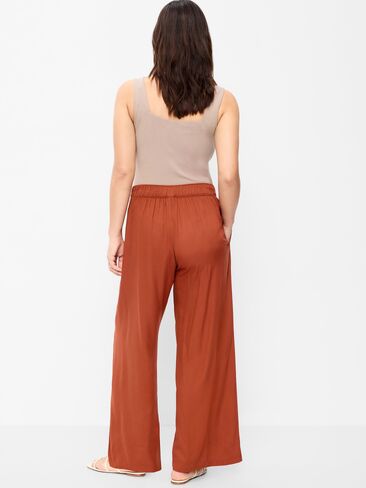 Old Navy High-Waisted Playa Wide-Leg Pants - Russet Moon in Saudi Arabia