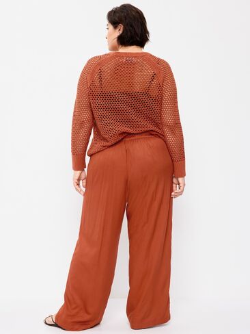 Old Navy High-Waisted Playa Wide-Leg Pants - Russet Moon in Saudi Arabia