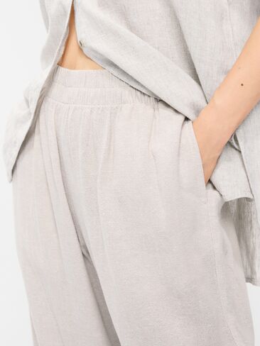 Old Navy High-Waisted Linen-Blend Straight Pants - Flax Linen in Saudi Arabia