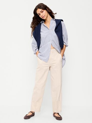 Old Navy High-Waisted OGC Chino Full Length Straight Pants - Wish Bone in Saudi Arabia