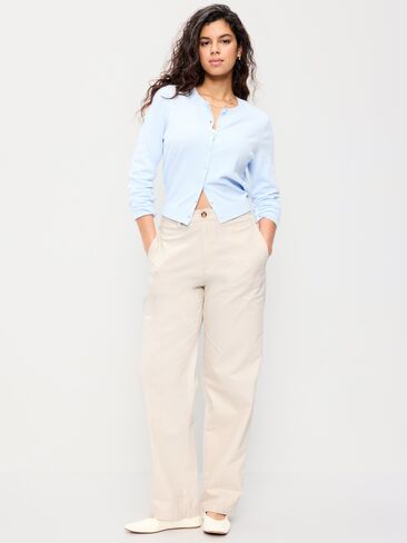 Old Navy High-Waisted OGC Chino Full Length Straight Pants - Wish Bone in Saudi Arabia