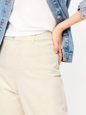 بنطلون بيكسي مستقيم بخصر عالٍ من Old Navy - تان هيذر in Saudi Arabia