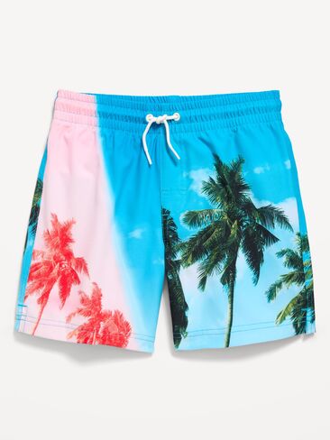 Old Navy Printed Swim Trunks for Boys - Beach Scene in Saudi Arabia