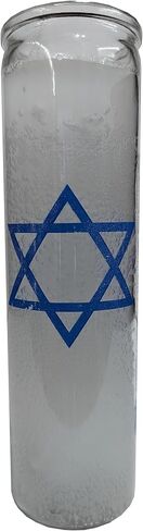 Generic Star of David 7 Day White Candle in Saudi Arabia