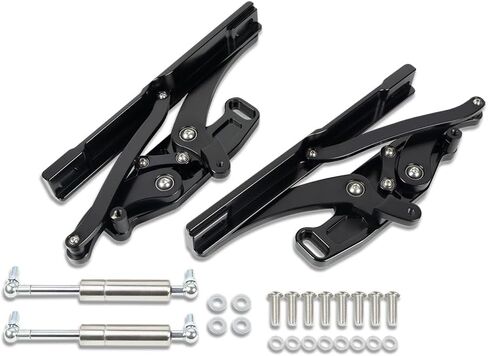 Machined Aluminum Hood Hinges W/Gas Struts Fit Chevy Camaro Pontiac Firebird 1967 1968 1969 in Saudi Arabia