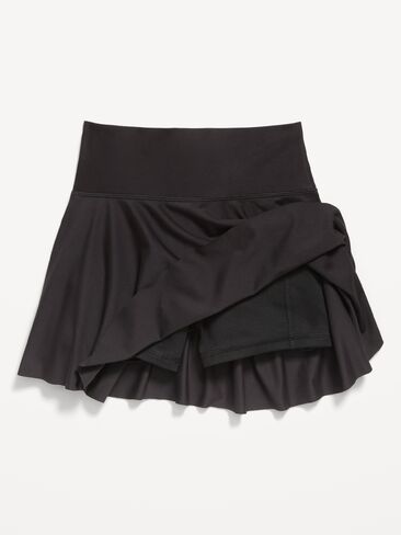 Old Navy High-Waisted PowerSoft Skort for Girls - Black Jack in Kuwait