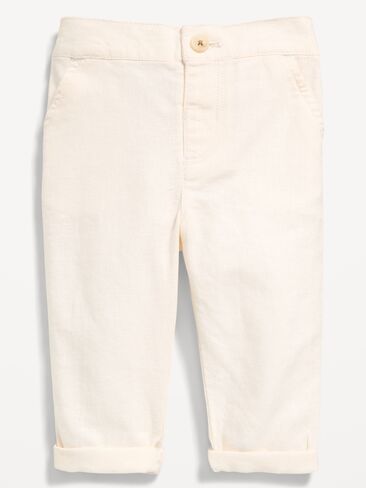 Old Navy Linen-Blend Pants for Baby - Creme De La Creme in Kuwait