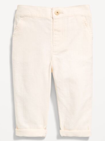 Old Navy Linen-Blend Pants for Baby - Creme De La Creme in Kuwait