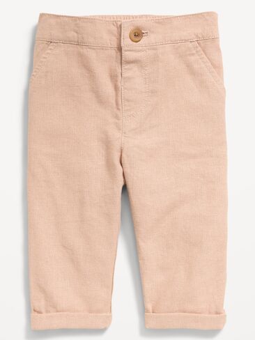 Old Navy Linen-Blend Pants for Baby - Rock Crystal in Kuwait