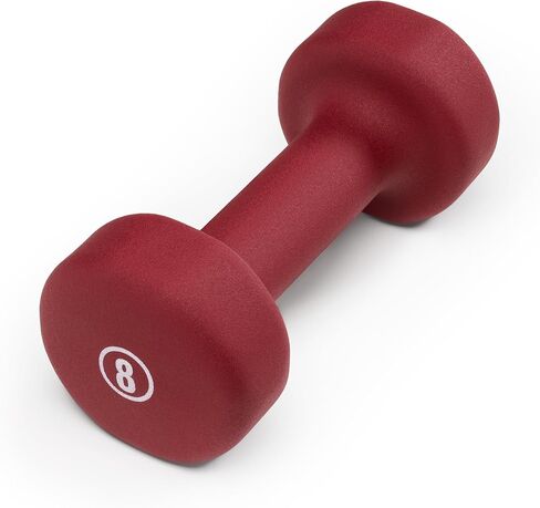 Marcy 3-Pair Neoprene Coated Dumbbell Set (Total 32-lbs) with Dumbbell Rack - Hand Weights for Home Exercise, Yoga, Fitness Training NDS-32B in Kuwait