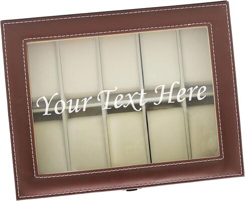 My Personal Memories Customized Watch Storage Box - Groomsmen Wedding Father's Day - Personalized Engraved Monogram (Distressed Wood) in Saudi Arabia