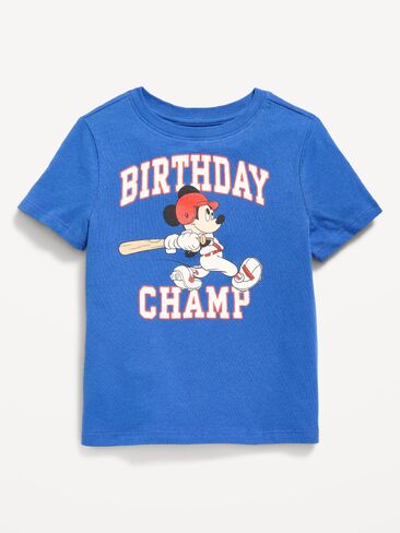 Old Navy Disney© Mickey Mouse Birthday Graphic T-Shirt for Toddler Boys - Baseball Player in Saudi Arabia