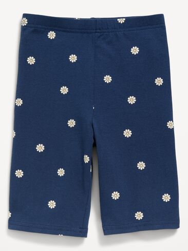 شورت جيرسيه طويل مطبوع للبنات من Old Navy - زهور كحلي in Saudi Arabia