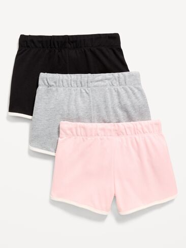Old Navy Dolphin-Hem Cheer Shorts 3-Pack for Girls - Black Jack in Saudi Arabia