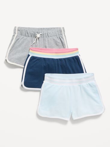 Old Navy Dolphin-Hem Cheer Shorts 3-Pack for Girls - ICED WATER in Saudi Arabia