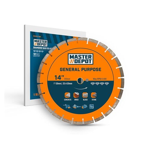 14 بوصة مجزأة شفرة الماس مع ثقب arbor 1 "-7/8" ، وتطبيقات القطع الرطبة الجافة في الخرسانة ، والبصير ، والبناء ، والحجر ، والجرانيت in Kuwait