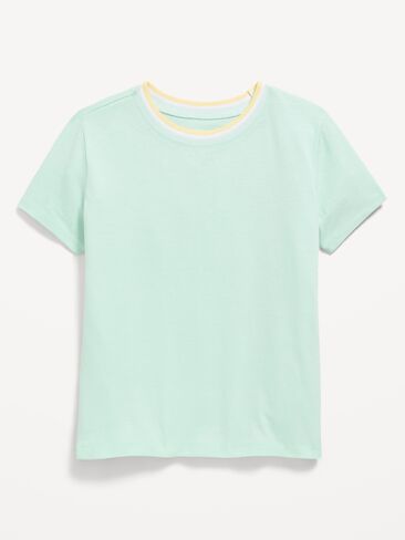 تي شيرت Old Navy Softest بأكمام قصيرة للبنات - TILLANDSIA in Saudi Arabia