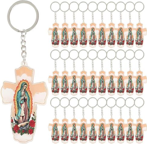 Kuabiz Our Lady of Guadalupe Keychain Virgen De Guadalupe Llaveros Baptism Favors for Guest in Saudi Arabia