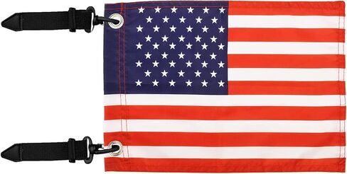 MOTAIN Easy Installation Golf Cart Flag Holder,2 Pack Elastic Strap Bracket with 6 * 9'' Handicap Flag for Seniors Handicapped Disability in Kuwait