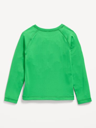 Old Navy Long-Sleeve Graphic Rashguard Swim Top for Toddler Boys - Beach Cruiser Green in Saudi Arabia