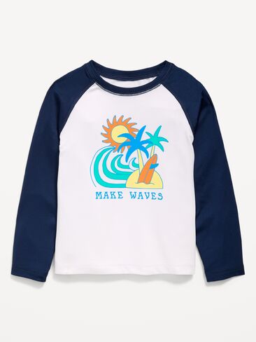 Old Navy Long-Sleeve Graphic Rashguard Swim Top for Toddler Boys - OBSCURE NIGHT in Saudi Arabia