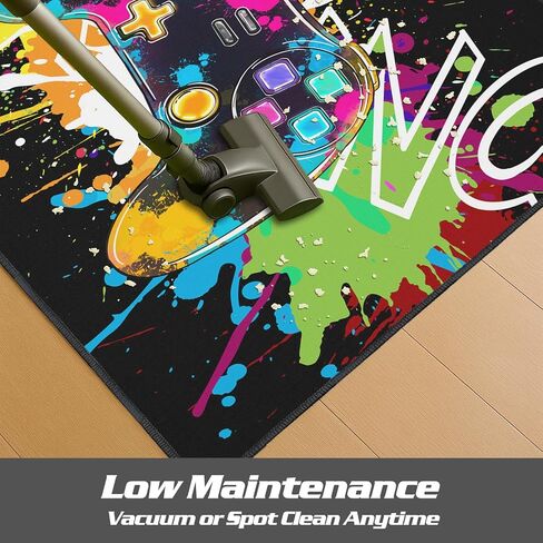 Gaming Rug for Room,3'x5' Cool Gamer Rugs with Non-Slip Backing,Game Room Carpet for Bedroom and Livingroom Decor in Saudi Arabia