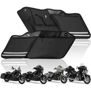 SUNPIE Saddle Bags Motorcycles Compatible with Street Glide Road King Road Glide Electra Glide 2024 2023 2022 2021 2020 2019 2018 2017 2016 2015 2014, Motorcycle Saddlebag Liners Organizers 2 Packs