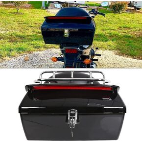 Universal Motorcycle Trunk Tour Pack Tail Box Luggage For Harley Road King Steet Road Glide Fatboy Softail Honda Yamaha Cruiser