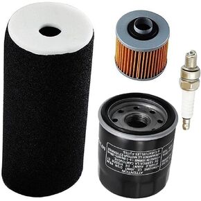 LIYYOO 1UY-14451-00-00 Air Filter Oil Filter Spark Plug Kit, Compatible with Yamaha Grizzly 660 YFM660 4x4 2002-2008 YFM660 Air Filter