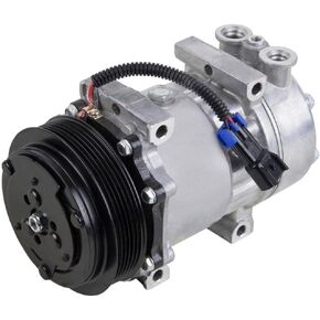AC Compressor & A/C Clutch For Peterbilt Replaces LF0122 F69-003-122 Sanden SD7H15 4424 4731 4039 - BuyAutoParts 60-02143NA NEW
